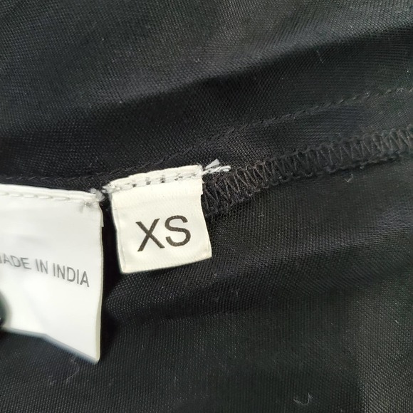 CHAN LUU Gabrielle Black Off The Shoulder Asymmetrical Dress Sz X-Small XS - Picture 7 of 8